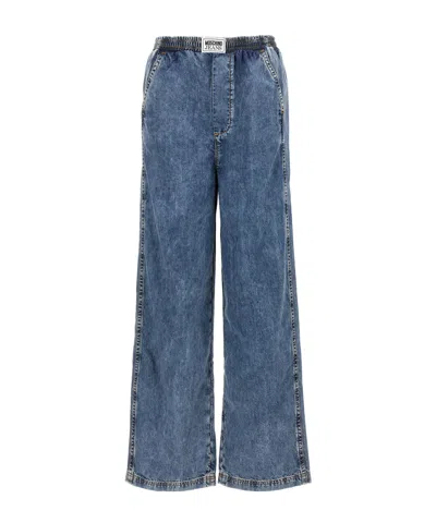 MOSCHINO MOSCHINO JEANS HIGH-WAIST WIDE-LEG DENIM JEANS