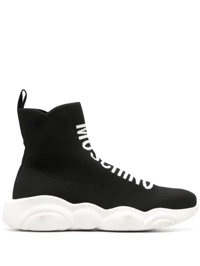 Moschino High-top Black Sneakers