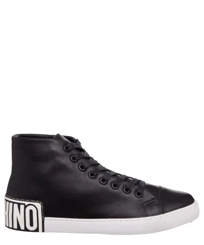 Moschino High-top Sneakers In Black