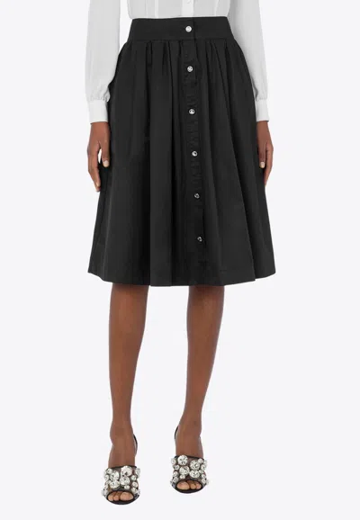Moschino High-waist A-line Midi Skirt