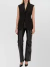 Moschino High Waist Flared Pants With Embroidered Detail