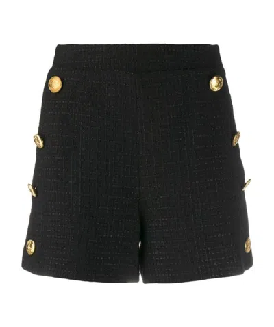 Moschino High Waist Shorts In Black