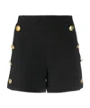 Moschino High Waist Shorts In Black