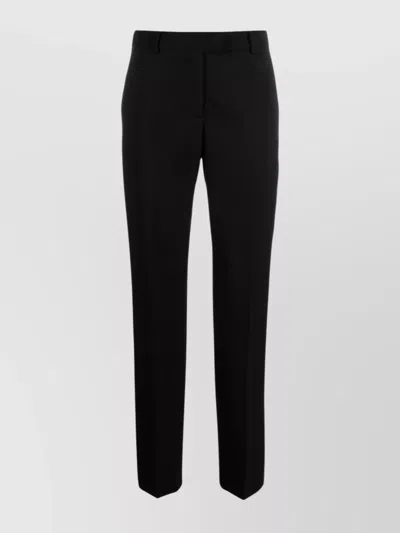 MOSCHINO HIGH WAIST TAILORED VIRGIN WOOL TROUSERS