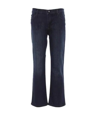 Moschino High-waisted Ankle Jeans In Black