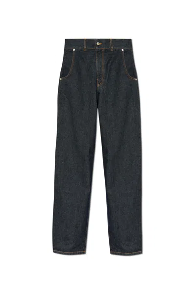 Moschino High-waisted Jeans In Blue