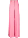 Moschino High-waisted Palazzo Trousers In Pink