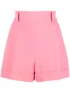 Moschino High-waisted Shorts In Pink
