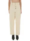 Moschino Trousers With Belt Loops And Pockets In Neutral