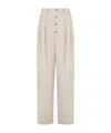 Moschino Straight-leg Tailored Pants In Neutral