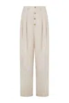 Moschino Straight-leg Tailored Pants In Neutral