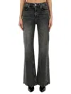 Moschino Jeans In Denim In Grey