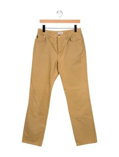 Pre-owned Moschino High-rise Straight Leg Jeans In Neutral