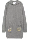 Moschino Hooded Dress In Grey