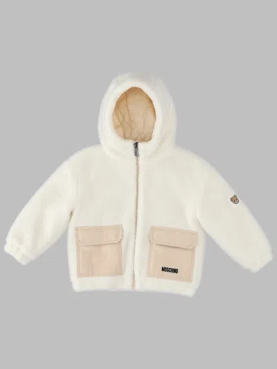 Moschino Hooded Jacket In White