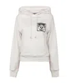 Moschino Hooded Logo Sweater In White
