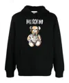 Moschino "drawn Teddy Bear" Sweatshirt In Black