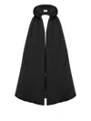 Moschino Maxi Vest In Technical Fabric In Black