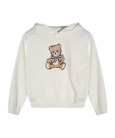 Moschino Babies' Hooded Sweatshirt And Trousers Two-pack In Neutral