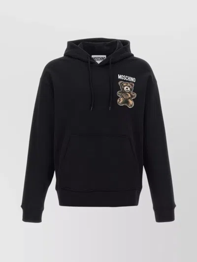 MOSCHINO HOODED SWEATSHIRT FEATURING 'TEDDY' PRINT
