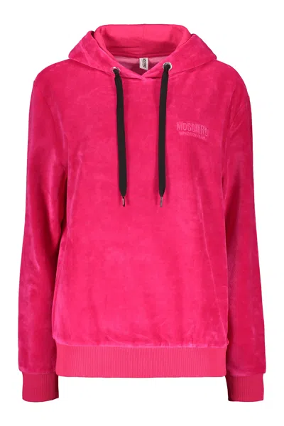 Moschino Hooded Sweatshirt In Fuchsia