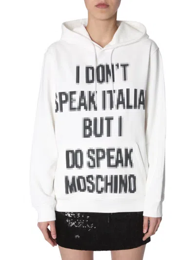 Moschino Hooded Sweatshirt In Multicolour