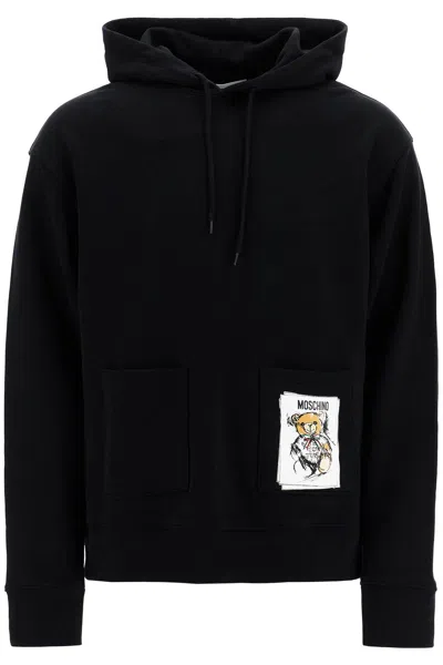 MOSCHINO HOODED TEDDY BEAR SWEATSHIRT