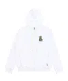 Moschino Hooded Zipper Casual Jacket In White