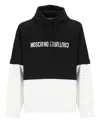 Moschino Logo Hooded Sweatshirt In Black