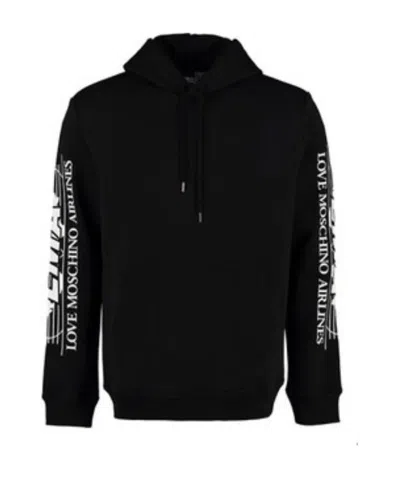 Moschino Hoodie In Black