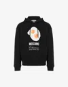 Moschino Graphic Print Breakfast Pocket Hoodie In Black