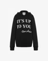 Moschino Hoodie It's Up To You In Black
