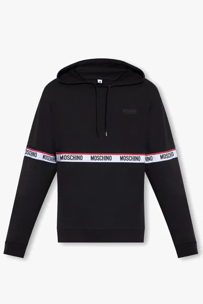 Moschino Hoodie With Logo In Black