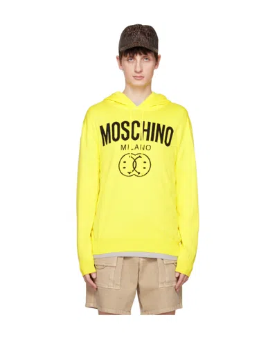 Moschino Hoodie In Yellow