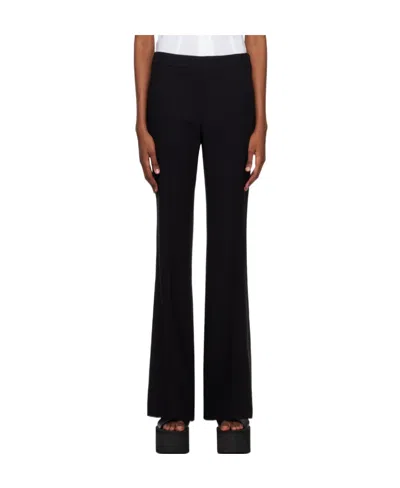 Moschino Horn Shaped Casual Pants In Black