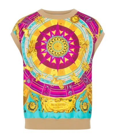 Moschino Horoscope-print Tank Top In Multicolor