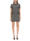 MOSCHINO HOUNDSTOOTH MINI DRESS