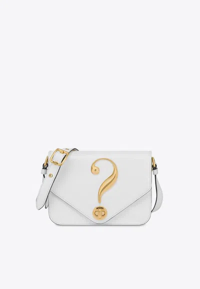 Moschino House Symbols Leather Shoulder Bag
