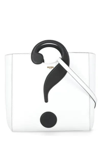 Moschino Woman Handbag White Size - Leather