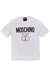 Moschino Iconic Cotton T-shirt With  Logo And Casual Fit In White