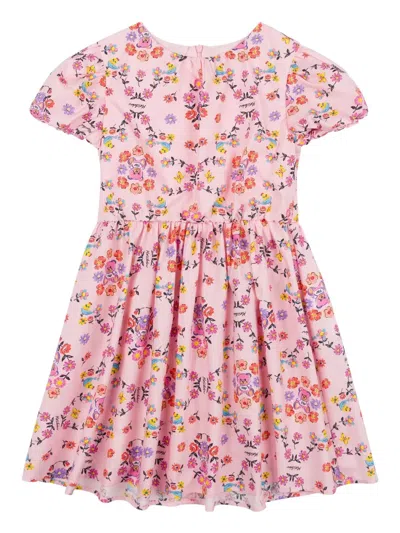 Moschino Kids' Illustration-print Dress In Pink
