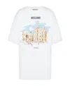 Moschino Illustration-print Organic Cotton T-shirt In White