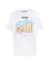 MOSCHINO ILLUSTRATION PRINTED CREWNECK T-SHIRT