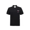 Moschino In Love We Trust Polo T-shirt In Black