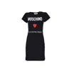 Moschino Dress With Logo In Black