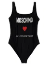 MOSCHINO MOSCHINO 'IN LOVE WE TRUST' ONE PIECE SWIMSUIT