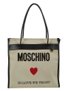 MOSCHINO IN LOVE WE TRUST SHOPPER BAG