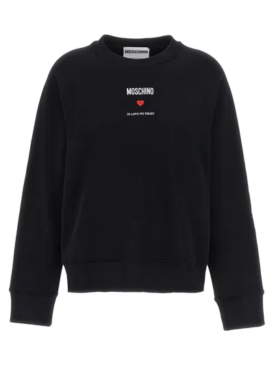 Moschino In Love We Trust Sweatshirt In C