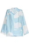 Moschino Long-sleeved Shirt In Blue