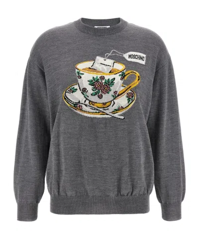 MOSCHINO MOSCHINO INTARSIA KNITTED JUMPER
